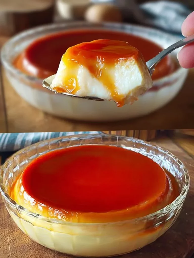 Delicious homemade Caramel Cream Cake topped with rich caramel sauce