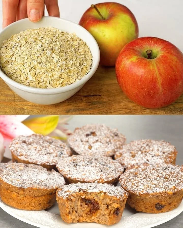 Biscotti di avena e mela al cioccolato freschi e deliziosi