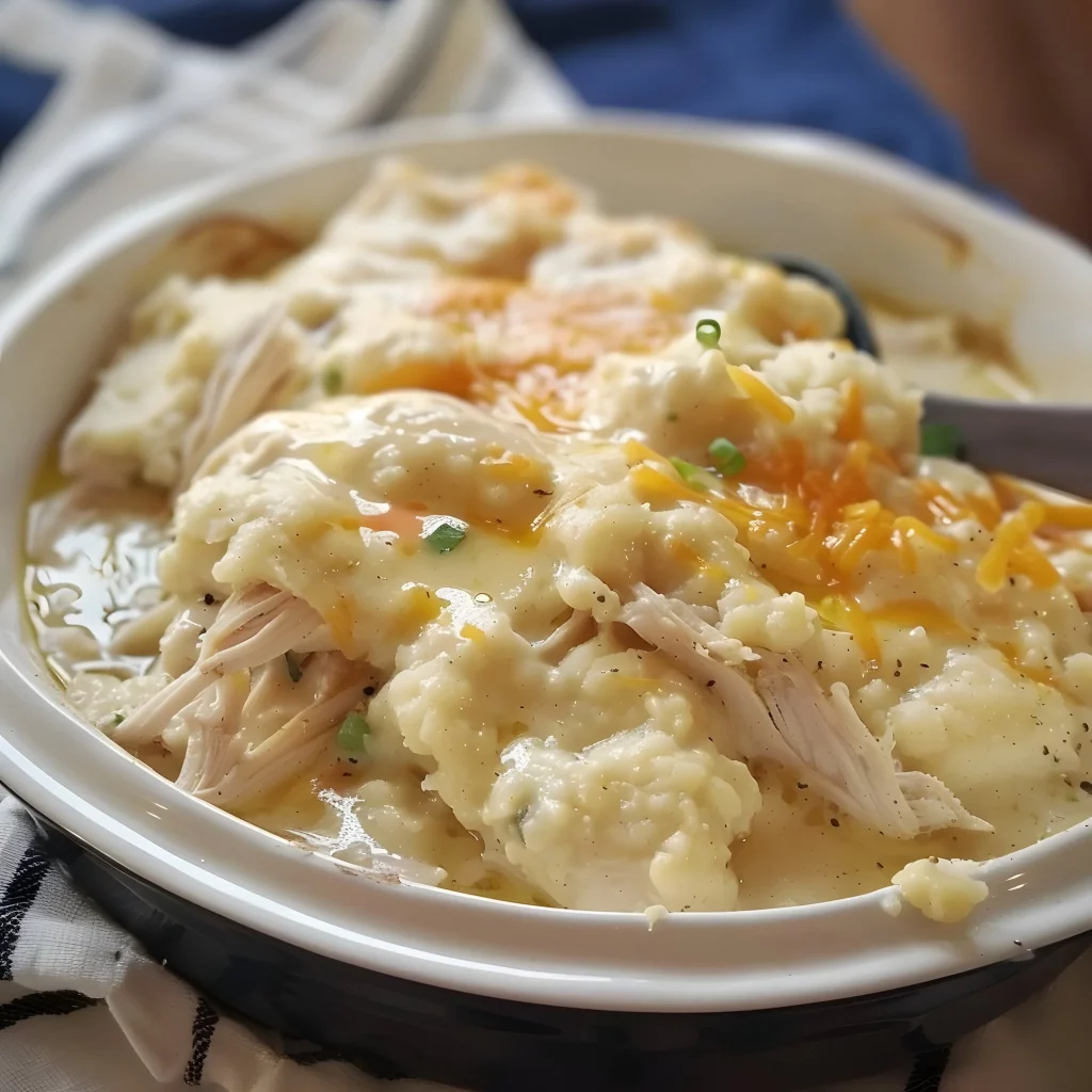 Hühnchen Auflauf mit buntem Gemüse und Käse überbacken