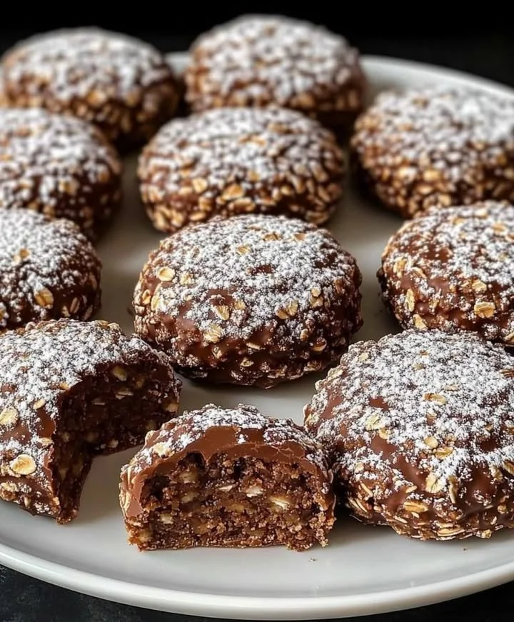 Palline di Avena e Banana fatte in casa pronte da gustare.